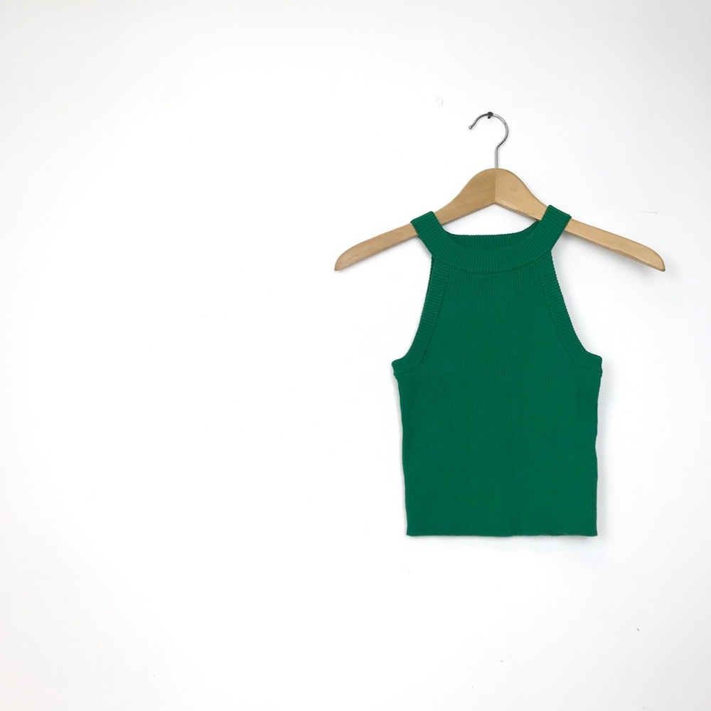 Ribbed Cropped Tank